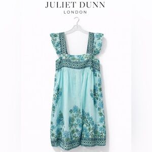 LIKE NEW Juliet Dunn Floral Mini Dress Swim Cover-up Size 8/10 (size 3)